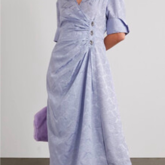 Ganni Dresses & Skirts - Stylish Lilac Dress with Button Accents